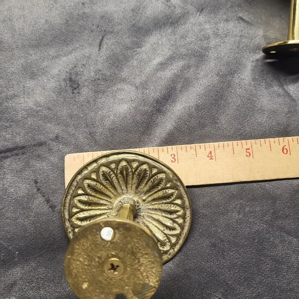 The Bombay Company Vintage Brass Curtain Tie Back Set Adam Tie Back Medallion